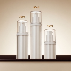 Flacons cosmétiques en plastique écologiques rechargeables à pompe sans air à double paroi 15 ml/30 ml/50 ml PET recyclé pour lotion, soin de la peau, sérum - Product Image 6