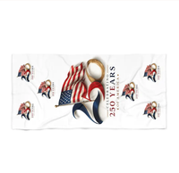 Serviettes de plage surdimensionnées, 250 Years Patriotic, douces, absorbantes, à séchage rapide, pour adultes, hommes et femmes