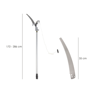 Tagliarami con sega, manico in alluminio, estensibile da 1,8 a 2,8 metri - Product Image 2