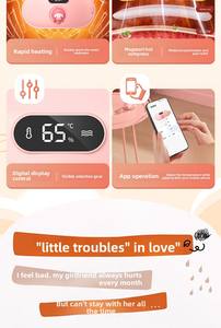 Almohadilla Térmica para Cólicos Menstruales, Cinturón de Masaje para Aliviar el Dolor con Material ABS, Batería de 1800 mAh y Control de Tiempo - Product Image 2