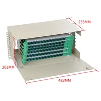 Panneau de brassage fibre optique ODF 72 fibres 19 pouces SC UPC Simplex Duplex pour distribution FTTX TCP