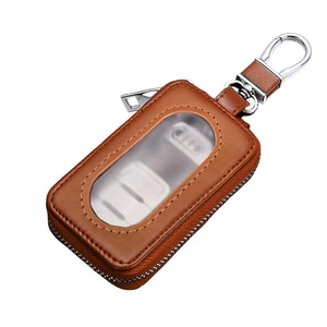 Kustom Logo 3D PU kulit gantungan kunci kasus dompet tas ritsleting portabel penutup untuk semua Aksesori Mobil dengan disesuaikan Logo 3D - Product Image 1