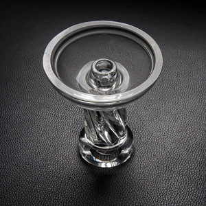 Modern Transparent Borosilicate Glass Hookah Head Shisha Bowl Heat Resistant Diamond Facet Chicha Water <b>Pipe</b> Fitting - Product Image 5