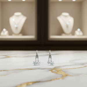 Orecchini Pendenti Aepia E1880 a Forma di Freccia, Placcati in Oro, Argento 925, Cristalli e Strass con Incastonatura a Griffe, Classici da Donna per Uso Quotidiano - Product Image 2