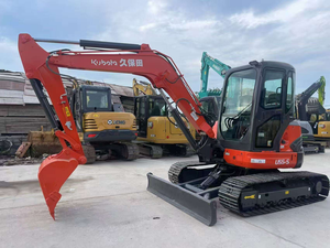 รถขุด Kubota U55-5 มือสองจากญี่ปุ่น น้ำหนัก 5.5 ตัน แบบ Zero Tail Mini Crawler Digger มีสินค้าในสต็อก พร้อมจัดส่ง สภาพการทำงานดี - Product Image 3