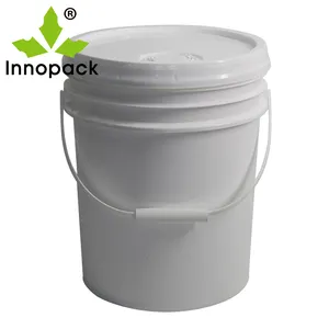 20L塑料桶带盖和手柄重型储物5加仑桶工厂制造商