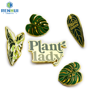 Custom Made Cute <span class=keywords><strong>Leaf</strong></span> Metall Anstecknadeln Herstellung <span class=keywords><strong>Pin</strong></span> Custom ized Soft Emaille <span class=keywords><strong>Pin</strong></span> für Kleidung Dekoration - Product Image 3