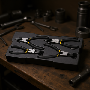 Juego de alicates para circlips Stanley, 4 piezas, kit de herramientas para anillos internos y externos - Product Image 3