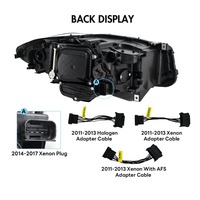 Phares HETOP F10 F18 2010-2017, double couleur, style lentille laser, amélioration LED DRL, style Ikon pour BMW
