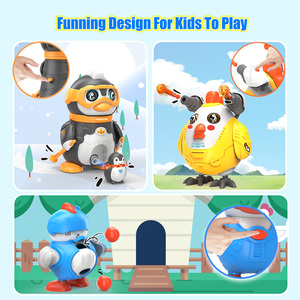 Ensemble de jouets animaux à construire 3-en-1 pour enfants, canard, coq et pingouin, ensemble de jouets interactifs à démonter avec des sons et des actions uniques - Product Image 4