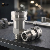 Coupleur hydraulique à déconnexion rapide 1/4 G YAB pour machines-outils hydrauliques, équipement en acier, norme ISO 7241-A, ensemble de raccords mâles