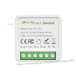 Module d'automatisation domestique intelligent Tuya WiFi Mini DIY Switch 1 2 3 4 Gang 16/10A à contrôle bidirectionnel via Alexa Google Home Smart Life - Product Image 4