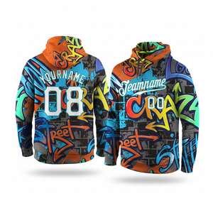 2025 Logo Impreso Algodón Fleece Oversize Hoodies Para Hombres - Product Image 1