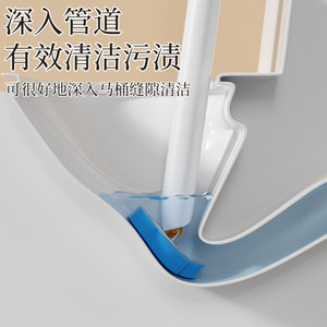 Disposable Toilet Brush With Rainbow Replacement Heads Set Household Cleaning Tool - Product Image 2
