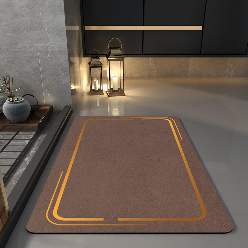 Marco dorado - Marrón té con leche