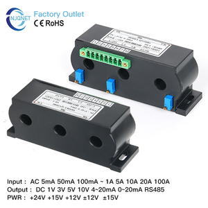 เซ็นเซอร์วัดกระแสไฟฟ้า <span class=keywords><strong>3</strong></span> เฟส QN3DB1 AC 1A 5A 10A 20A 50A 100A / DC 420mA 10V 5V RS485 Ct ตัวแปลงสัญญาณกระแสไฟฟ้า <span class=keywords><strong>3</strong></span> เฟส แบบหม้อแปลง - Product Image 2