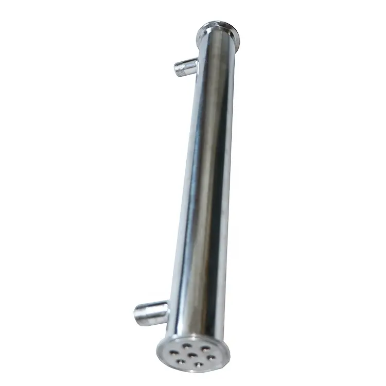 Stainless steel Jacketed Heat Exchanger Tube Tri-Clamp Condenser Dephlegmator Reflux