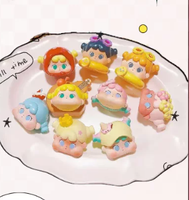 QOQO to Sea with You MINI FACE Series PVC Blind Box Plush Toys |   Cadeaux tendance et figurines décoratives à l'échelle 1/12