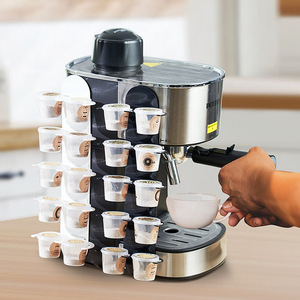 Estante Metálico de un Solo Nivel para Cápsulas de Café con Caja de Almacenamiento para Máquinas de Café - Product Image 1