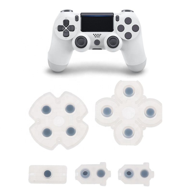 5PCS Repair Parts for PS4 Controller Conductive Silicone Rubber Pads for P4 JDS JDM 030 D Pad Button