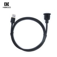 Câble d'extension USB C 3.1 mâle vers femelle à montage sur panneau pour voiture, camion, bateau, moto, 3 pieds