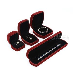 Sturdy Velvet Jewelry Box Set for Necklaces Earrings Rings for Custom Logo Accepted for Factory Direct Wholesale Price - Product Image 3