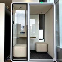 Cabine insonorisée moderne pour le travail à domicile, bureau, espace de travail professionnel, solution silencieuse professionnelle