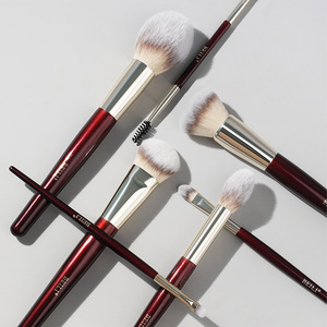 Lot <span class=keywords><strong>de</strong></span> 12 pinceaux <span class=keywords><strong>de</strong></span> maquillage en poils synthétiques véganes, fournis par l'usine, avec boîte d'emballage personnalisée - Product Image 5