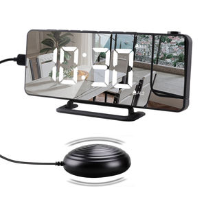 Horloge vibrante alarme forte bombe sonique lit vibrant Fm Radio Projection Led sourd sans fil - Product Image 1