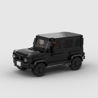 Blocs de construction MOC créatifs pour la maison – Voiture de course G63 classique, sportive 8 grilles – Bestseller transfrontalier en briques ABS plastiques