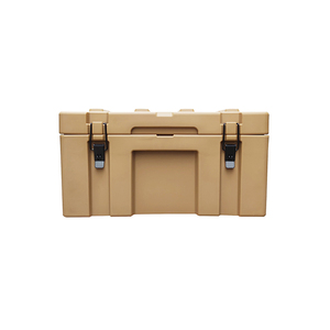 55L personnaliser logo haute densité lldpe boîte à outils camion en plastique boîte à outils mallette à outils en métal avec roues - Product Image 3