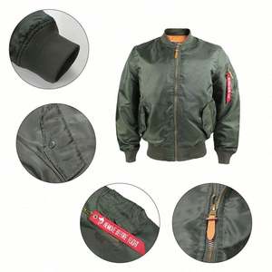 Chaquetas Bomber de Béisbol Universitarias Unisex de Diseño Personalizado con Logotipo, Tejidas, Lisas, Impermeables, con Cremallera, Tallas Grandes, Casuales para Primavera - Product Image 6