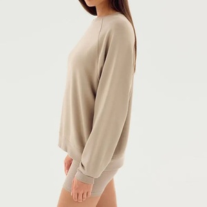 Sudaderas de Felpa de Alta Calidad con Mangas Raglán y Corte Holgado, Tops Deportivos, Sudadera con Capucha para Mujer - Product Image 5