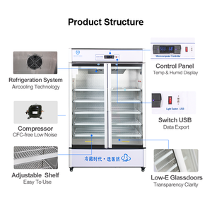 Refrigerador biomédico 680L 2-8 °C-ideal para <span class=keywords><strong>farmacia</strong></span>, laboratorio, Hospital e investigación, YR/FL680 - Product Image 5