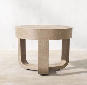 Simple Outdoor Furniture <b>Garden</b> Solid Wood <b>Table</b> <b>Round</b> Teak Side <b>Table</b> - Product Image 4
