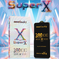 3D 300cc Super X Grand Arc Dentelle Film Haute Aluminium Trempé 9h Verre Protecteur D'écran pour iPhone 16 15 14 13 12 Pro Max 17 Air