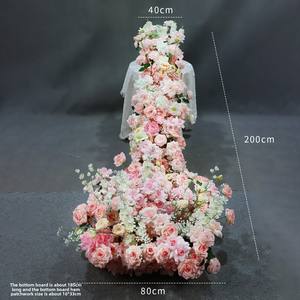 Flores artificiales al por mayor para decoración de fiestas, fondo para bodas, cumpleaños, decoración de mesas, flores de seda falsas - Product Image 5