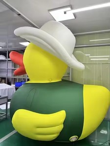 Khuyến mại quảng cáo khổng lồ Inflatable vịt bóng 5m màu vàng hồ bơi với biểu tượng tùy chỉnh không thấm nước - Product Image 6