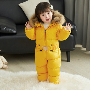 Children <strong>Winter</strong> <strong>Clothes</strong> <strong>Kids</strong> Down Snowsuit Children Ski Suit With Fur Hood Sports <strong>Winter</strong> Jacket - Product Image 3