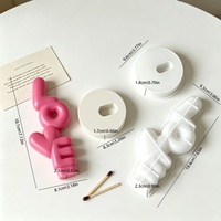 Vroeg opstaander INS LOVE Letter Kaars Siliconen Mal Valentijnsdag Hars Gips Ornament Decoratie Basis DIY Craft Set Maken