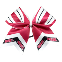 Pas cher Ruban Cheerleading Arcs pour Filles et Femmes Glitter Cheer Ruban Arcs Avec Bande Élastique