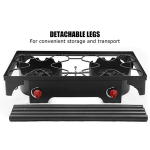 HOMFUL Bán Buôn Cast Sắt Xách Tay BBQ <span class=keywords><strong>Gas</strong></span> Grill Kompor Cắm Trại Bếp <span class=keywords><strong>Gas</strong></span> Ngoài Trời Nướng Thịt Nướng - Product Image 5