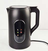 Meilleur vendeur sur le marché européen Bouilloire électrique mécanique à double paroi sans fil 1,8 L en verre 1500 W Contrôle de la température Ménage Usine