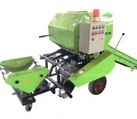 丸サイレージ干し草ベール包装機/ストローチャフグラスベール包装機