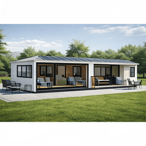 Maison mobile préfabriquée extensible en acier, maison-conteneur de luxe, design moderne, protection de l'environnement, villa capsule pour - Product Image 1