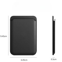 Dompet Kartu Magnetik Multifungsi Minimalis Bahan Kulit PU Anti-RFID dengan MagSafe, Tipis dan Portabel