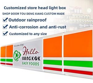 Letrero Luminoso para Tienda de Conveniencia, Panel Publicitario Personalizado para Exteriores, Cadena de Tiendas <span class=keywords><strong>JD</strong></span>.com, Azul Blanco Aluminio - Product Image 3