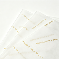 Papier de soie imprimé avec logo personnalisé, papier d'emballage cadeau de marque pour l'emballage de vêtements, de boutiques de vêtements