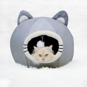 كينيو الأصلي الدافئ لينة المخملية كهف الحيوانات الأليفة تخصيص الطباعة لينة منتجات سرير الحيوانات الأليفة للحيوانات الأليفة النوم مريح خيمة المنزل الملحقات - Product Image 5