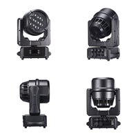 AOPU RGBW 700W Projecteur LED à tête mobile DMX512 IP65 Étanche Effet Bee Eye Zoom LED Wash pour Scène, Discothèque et Club
